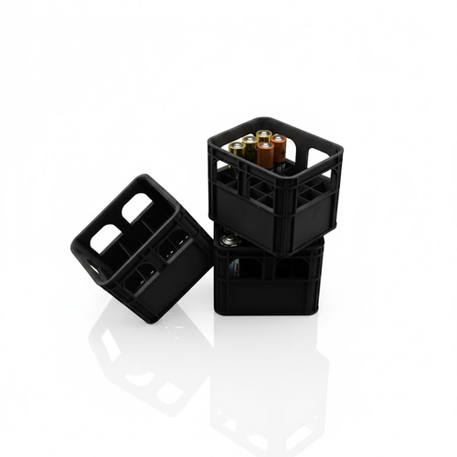 BatterieKasten - Batterie Organizer im Bierkasten Design