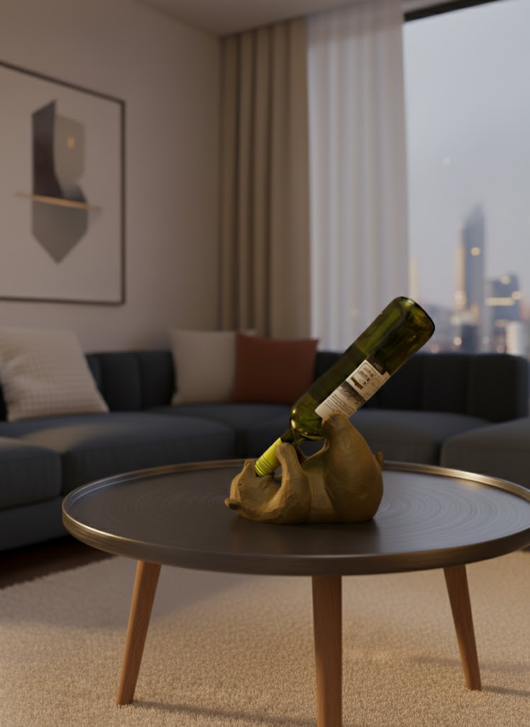 WeinBär - Weinflaschenhalter in Bärenoptik