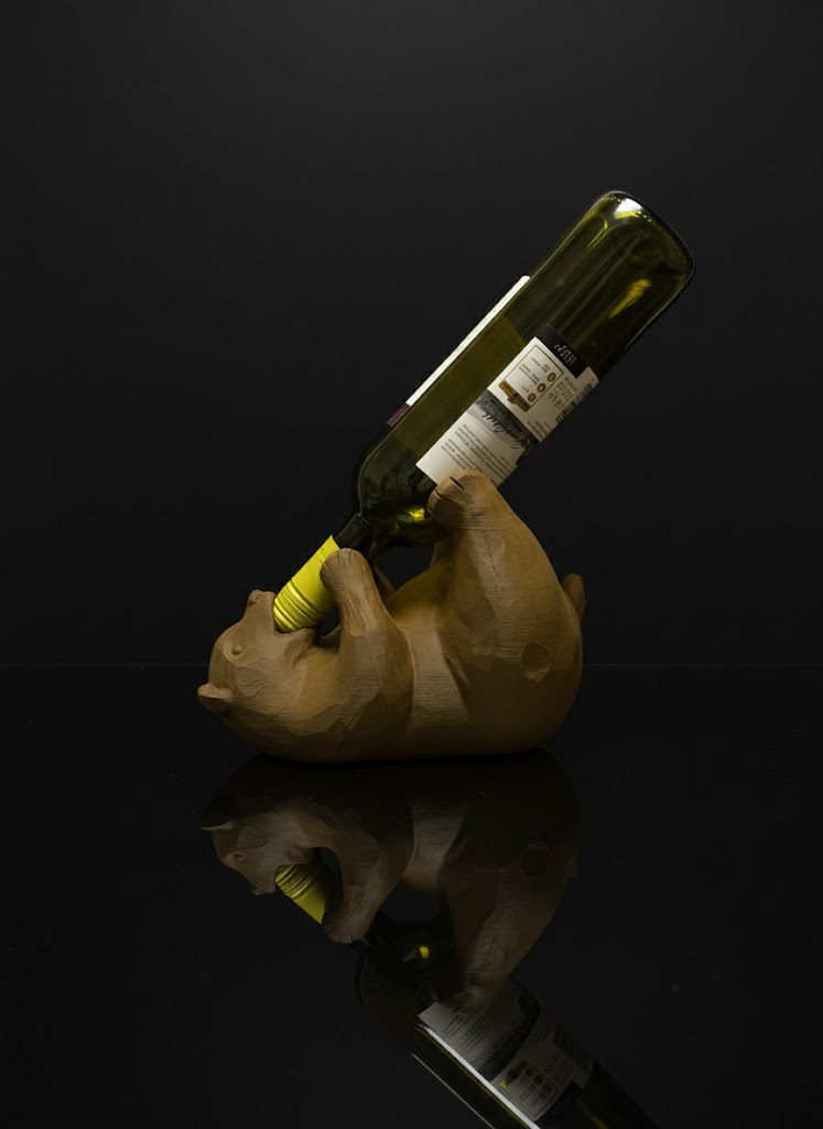 WeinBär - Weinflaschenhalter in Bärenoptik